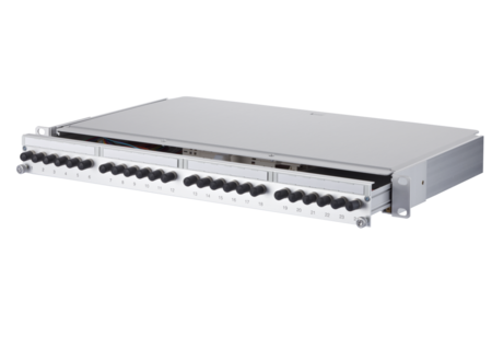 OpDAT PA FO Patch Panel splice 24xST-S (metal) OS2 gray