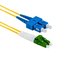 LC/APC-SC/UPC Fiber Patch Cord DuplexSM OS2 1m Yellow