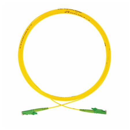 E2000/APC-E2000/APC Fiber Patch Cords Simplex OS2 G.652.D 2.0mm 1m LSZH Yellow
