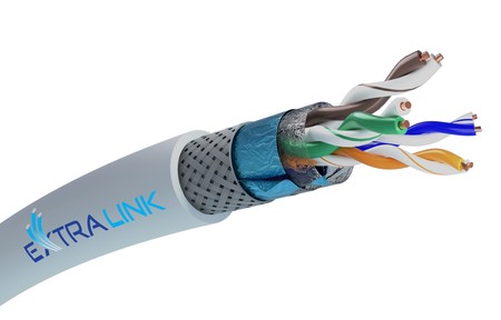 Extralink CAT6A SFTP (S/FTP) LSZH Indoor | Twisted pair | 305M