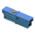 Adapter E2000/PC SM simplex, Standard, ohne Flansch, Schnappverschlüsse, blau, H+S
