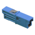Adaptador E2000/PC SM simplex, padrão, sem flange, encaixes, azul, H+S