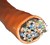 Cat7 Copper Cable S/FTP, 24 Pairs, 23AWG, Shielded Eca LSFH Orange