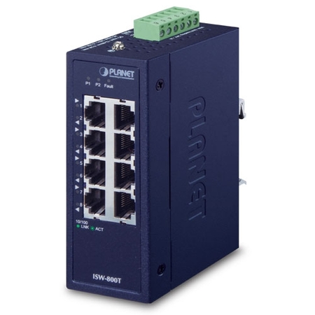 Industrial 8-Ports 10/100TX Compact Ethernet Switch
