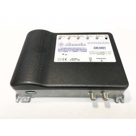 Breitband-Verstärker-Zamac-Box, 6/1+1 Eingänge, 42 dB