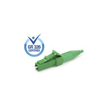 LC/APC Unibody Fiber Optic Connector Green Mini Boot 900µm