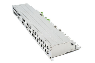 48 Ports Cat6A Patch Panel 1U Punch Down 