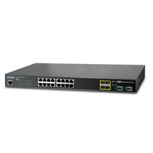 L2+ 16-Ports 10/100/1000T + 4-Ports 100/1000X SFP + 2-Ports 10G SFP+ Managed Ethernet Switch with 48VDC Redundant Power