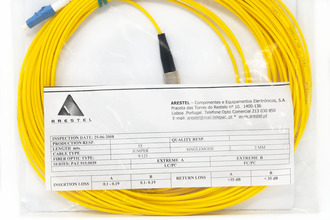 LC/PC-FC/PC Fiber Patch Cord Simplex SM 9/125µm 2.0mm 15m 