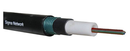 16FO (1x16) Duct Loose Tube Fiber Optic Cable SM G.657.A1 PVC Black