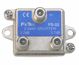 2-way Coaxial Splitter 3.7dB 1GHz FeTec-Serie