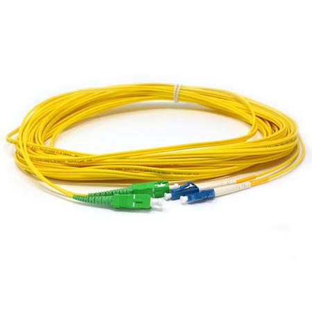 LC/UPC-SC/APC Fiber Patch Cord Duplex SM G.657.A2 2.0mm 15m Yellow