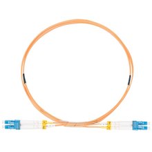 LC/UPC-SC/UPC Fiber Patch Cord Duplex MM OM2 2.0mm 2m Orange