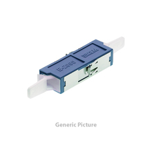 E2000/PC Fiber Optic Adapter Simplex Blue Uncoded