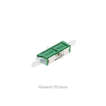 E2000/APC Fiber Optic Adapter SM w/ Flange Green